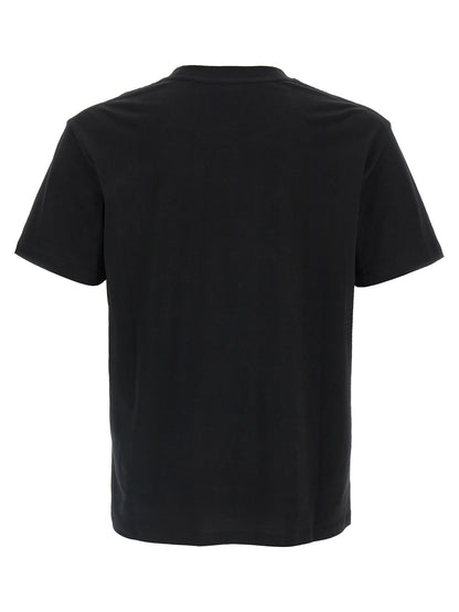 T-shirt Valentino Garavani En Coton Noir Avec VLogo Avant