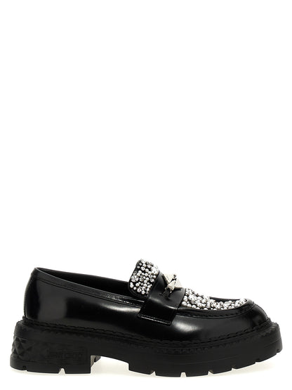 Mocasines Jimmy Choo De Becerro Negro Modelo Slip On