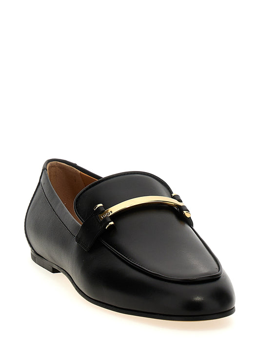 Mocasines slip-on de piel de becerro negra de Tod's