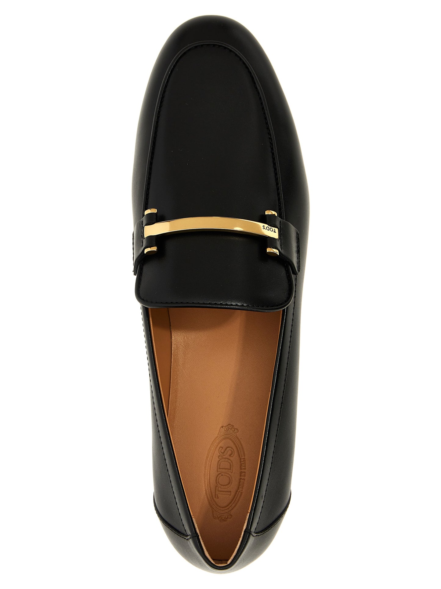 Mocasines slip-on de piel de becerro negra de Tod's