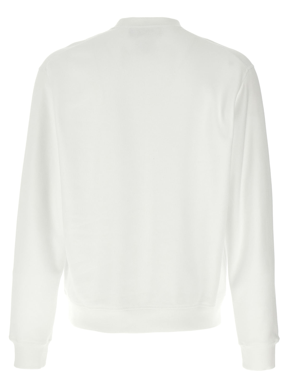 White Cotton Dsquared² Sweatshirt Italian Finish