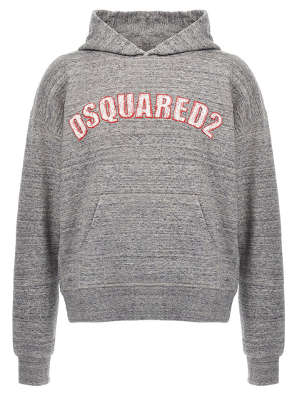 Sudadera Dsquared² De Algodón Gris Con Corte NYC Fit