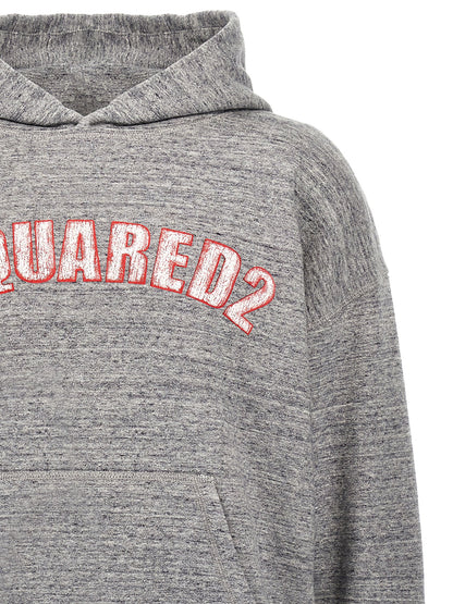 Sudadera Dsquared² De Algodón Gris Con Corte NYC Fit