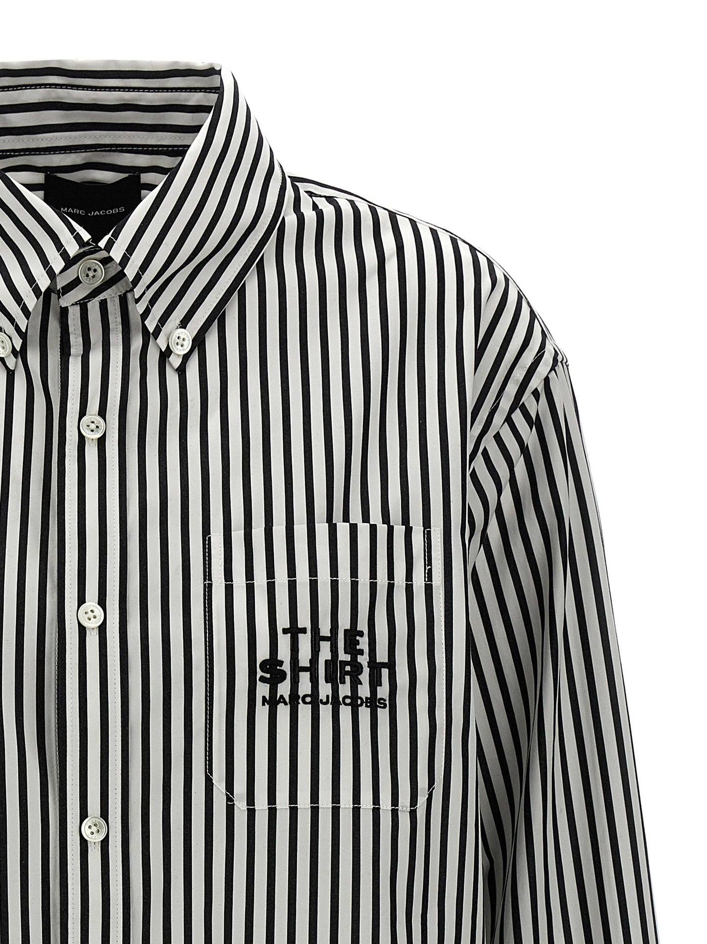 Blusa de algodón bicolor Marc Jacobs