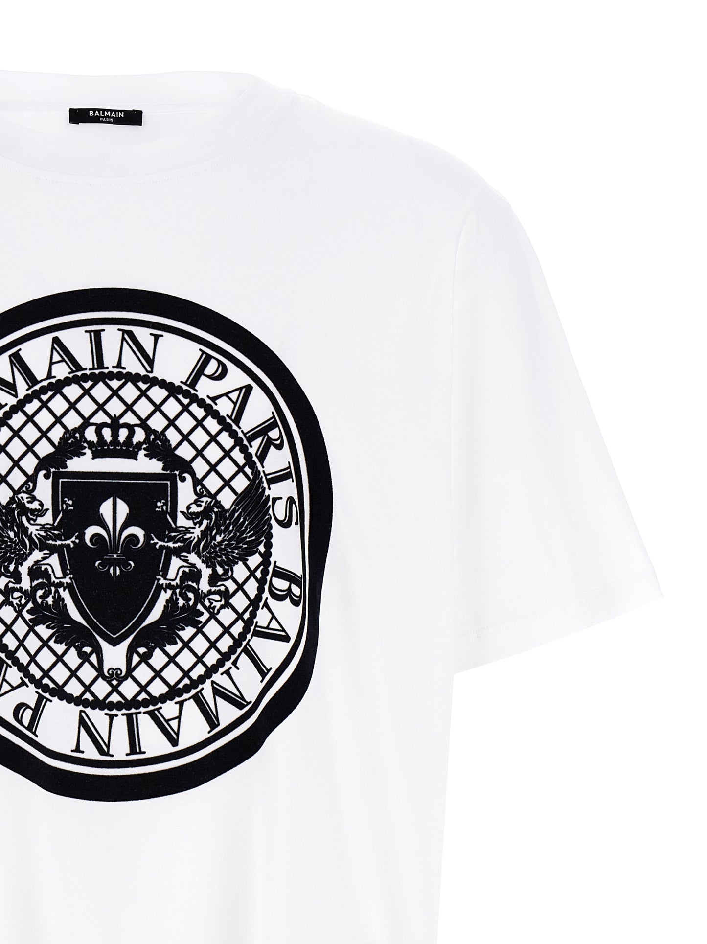 Camiseta Balmain bicolor de algodón orgánico