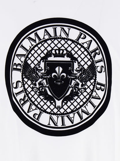 Camiseta Balmain bicolor de algodón orgánico