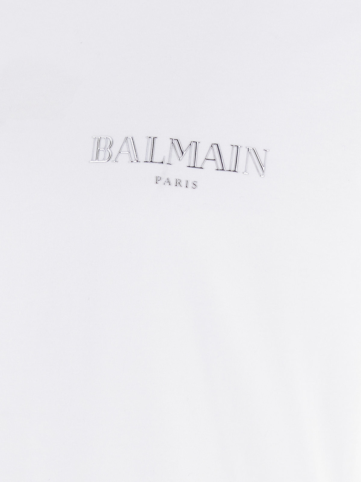 Camiseta Balmain De Algodón Orgánico En Blanco Puro