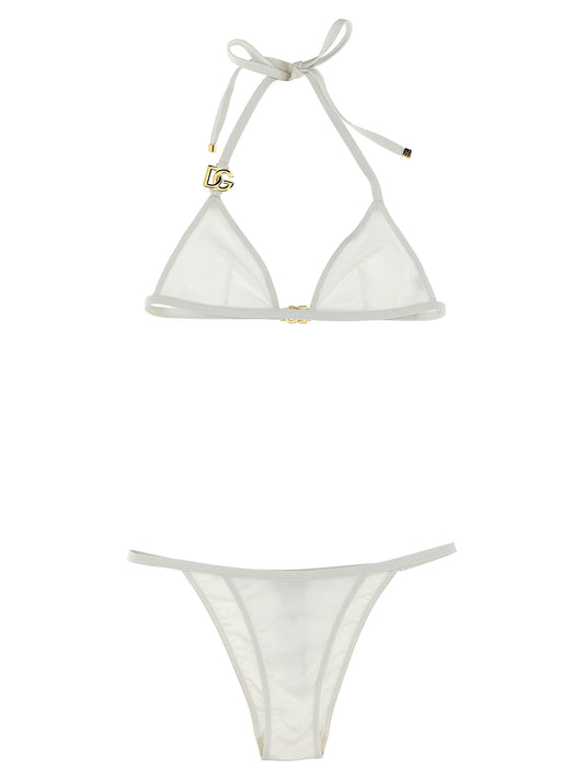 Bikini Dolce & Gabbana blanco de poliamida