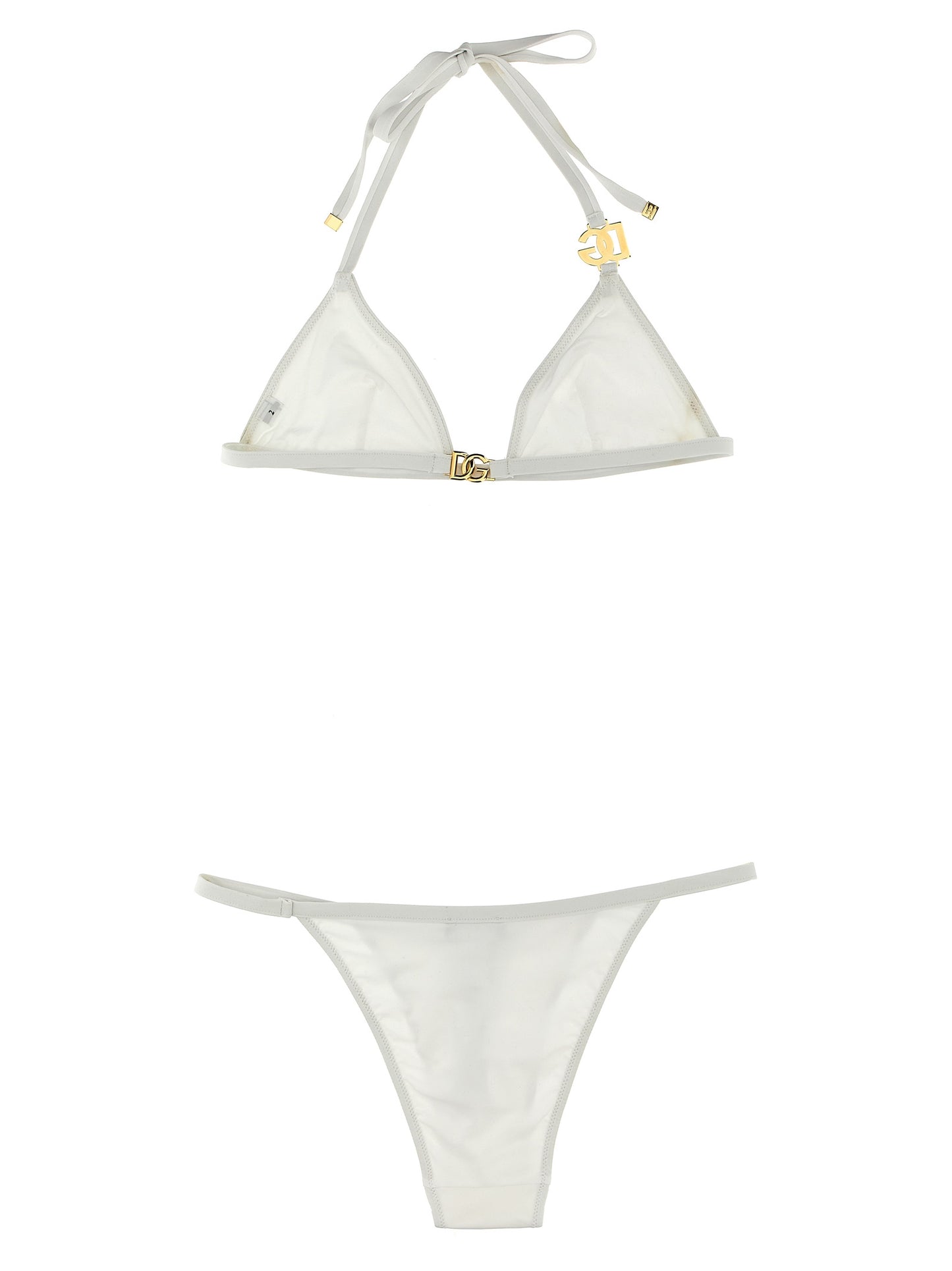 Bikini Dolce & Gabbana blanco de poliamida