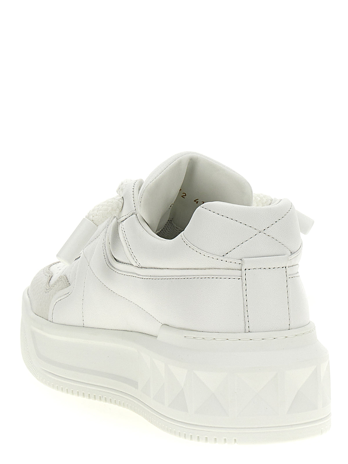 Valentino Garavani White Calf Leather Chunky Sole Trainers