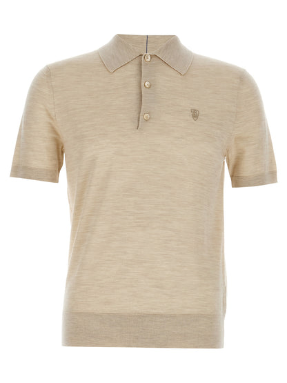 Polo Burberry en laine beige