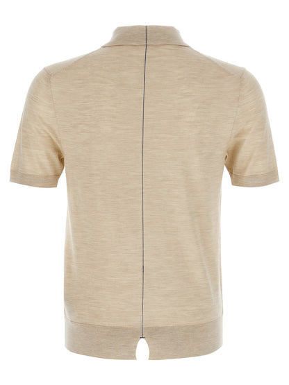 Polo Burberry en laine beige