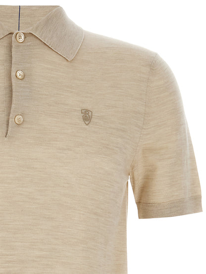 Polo Burberry en laine beige