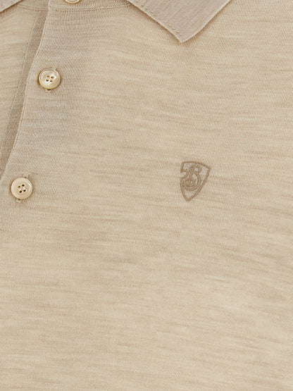 Polo Burberry en laine beige