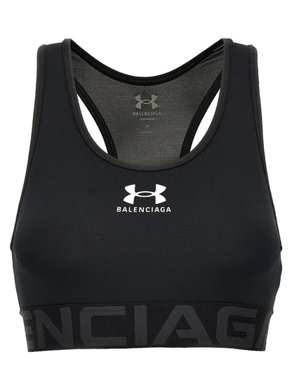 Soutien-gorge de sport Balenciaga noir en polyester