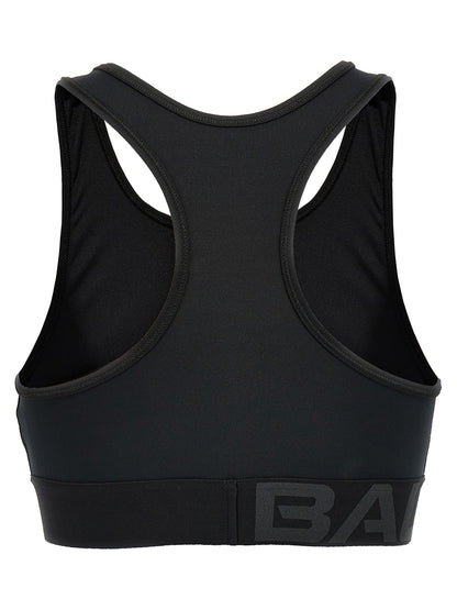 Soutien-gorge de sport Balenciaga noir en polyester