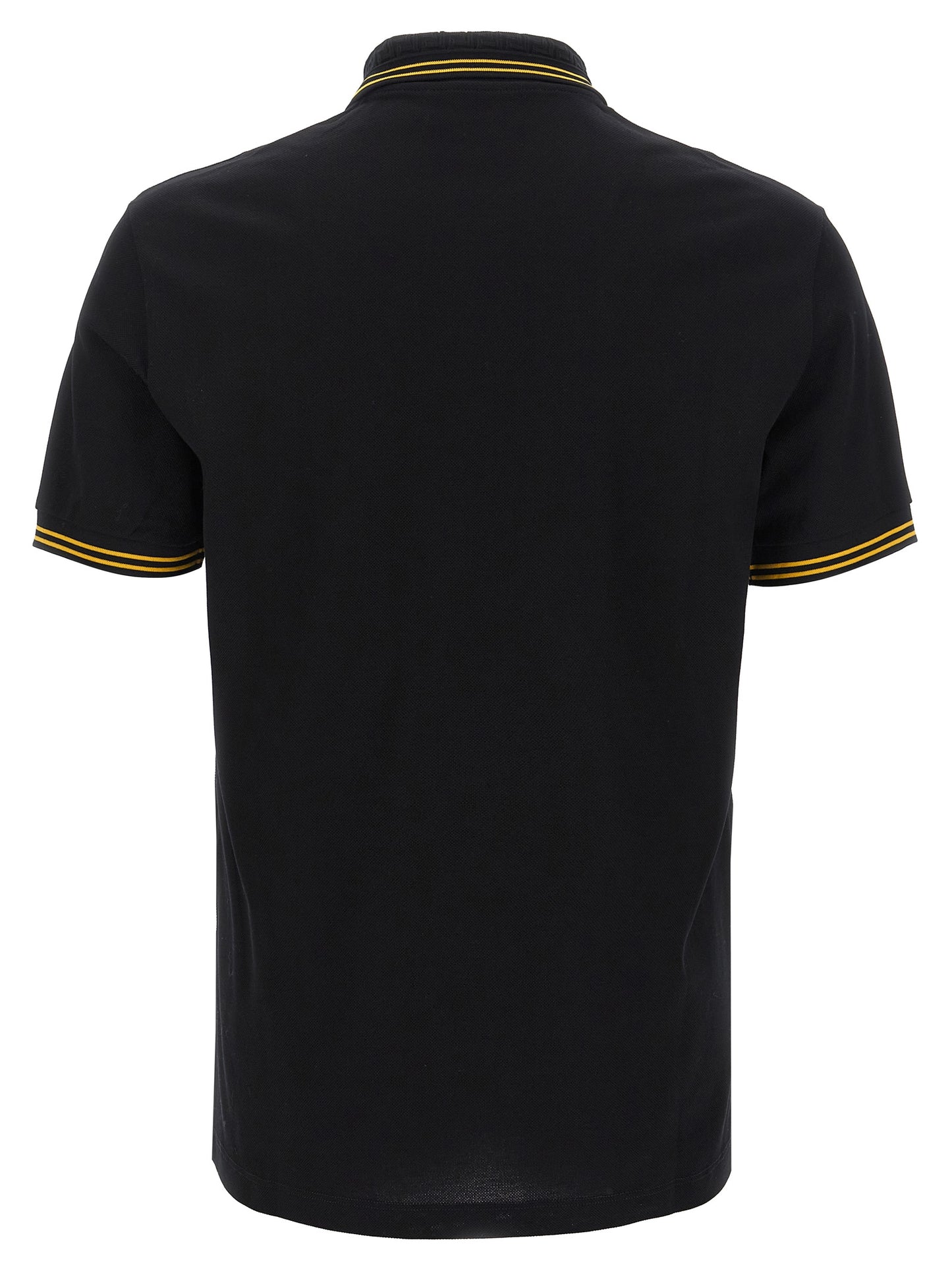 Polo Versace de algodón negro