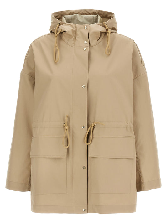 Moncler Beige Cotton Parka