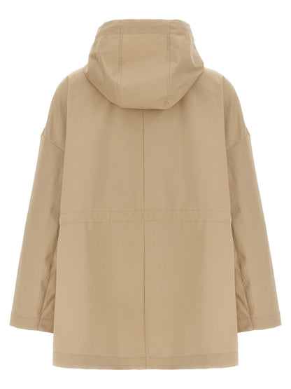 Moncler Beige Cotton Parka