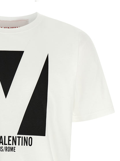 T-shirt bicolore Valentino Garavani en coton classique