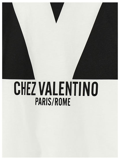 T-shirt bicolore Valentino Garavani en coton classique