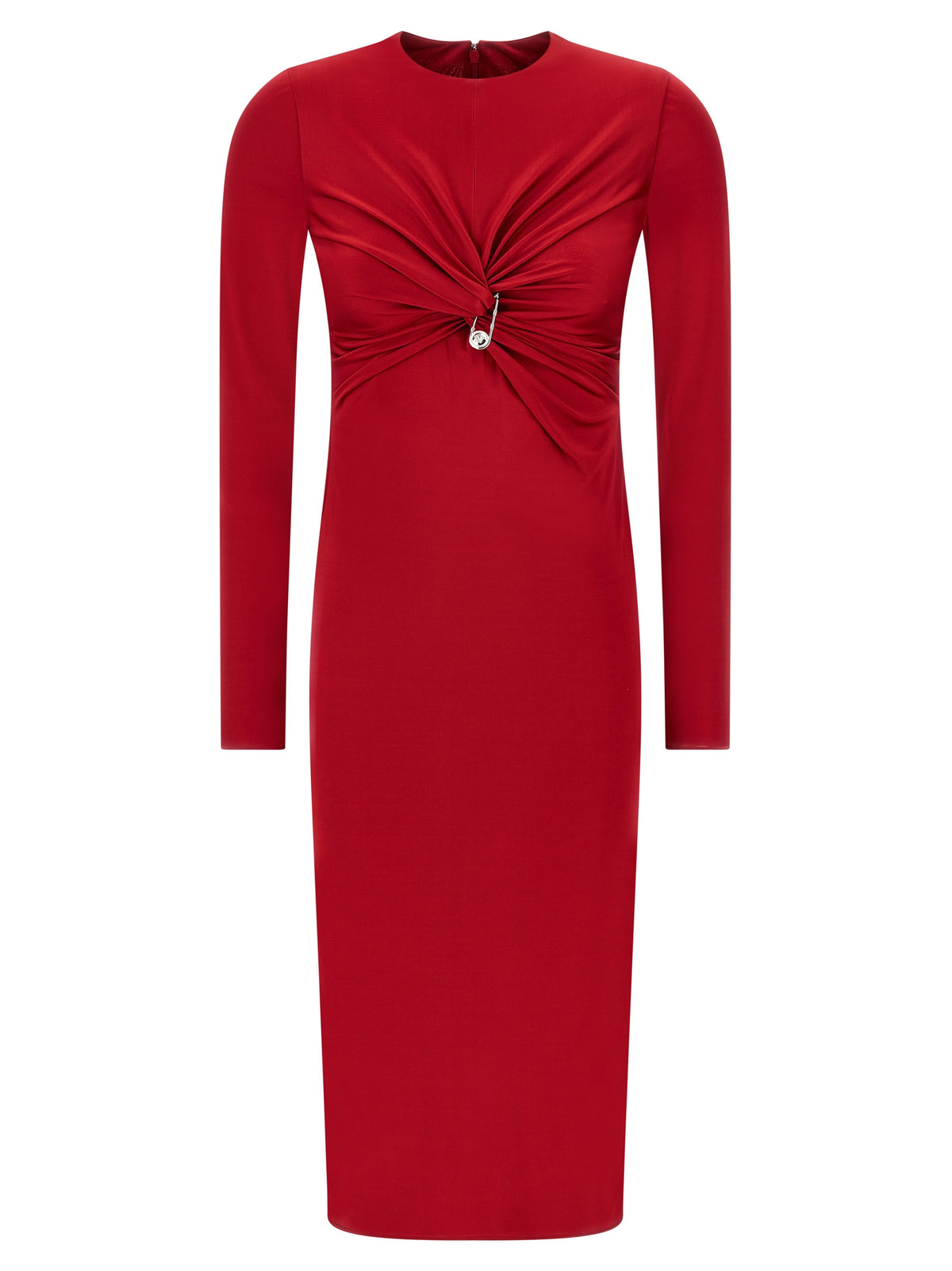 Vestido Midi De Viscosa Multicolor Modelo Versace