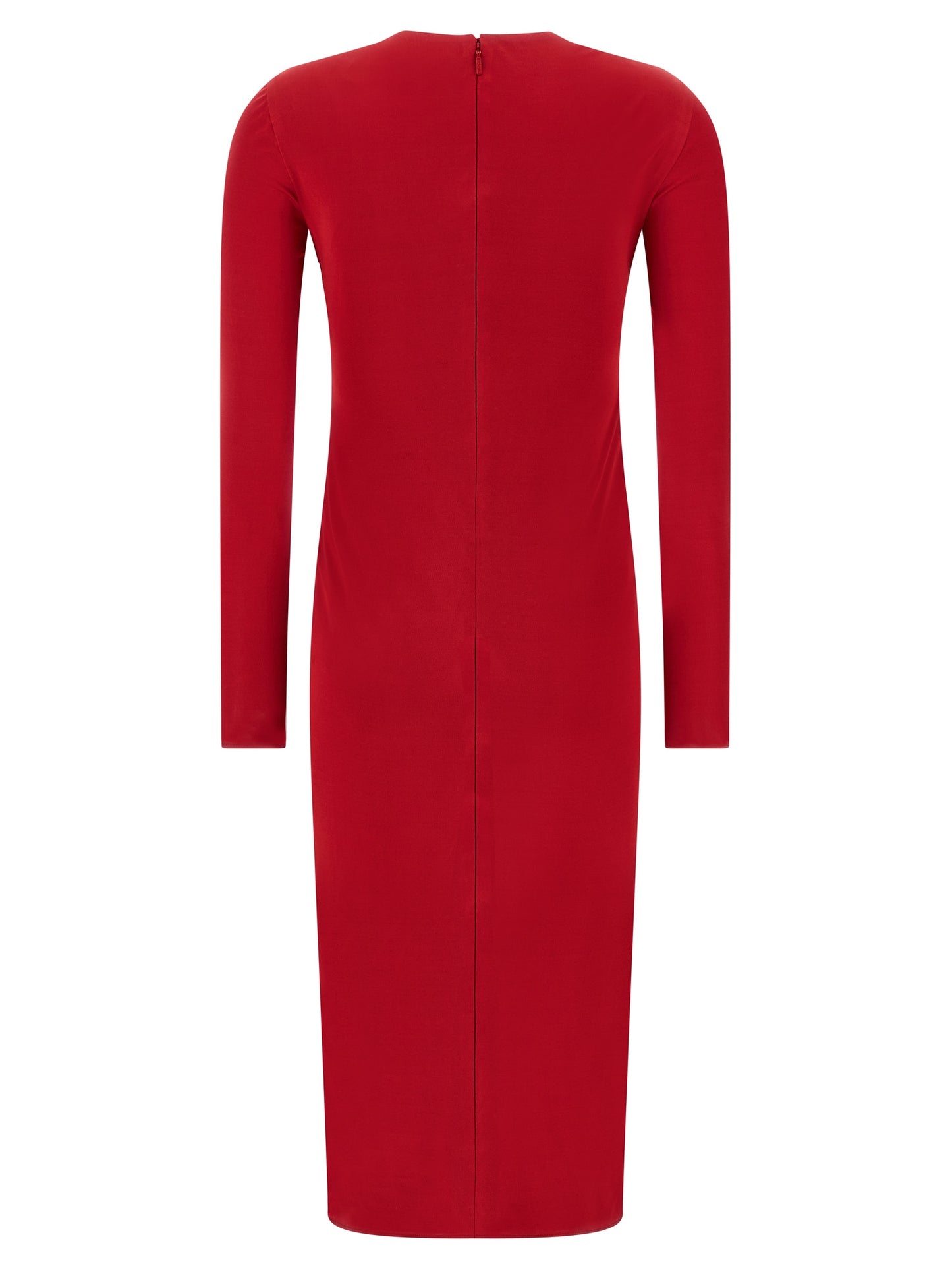 Vestido Midi De Viscosa Multicolor Modelo Versace