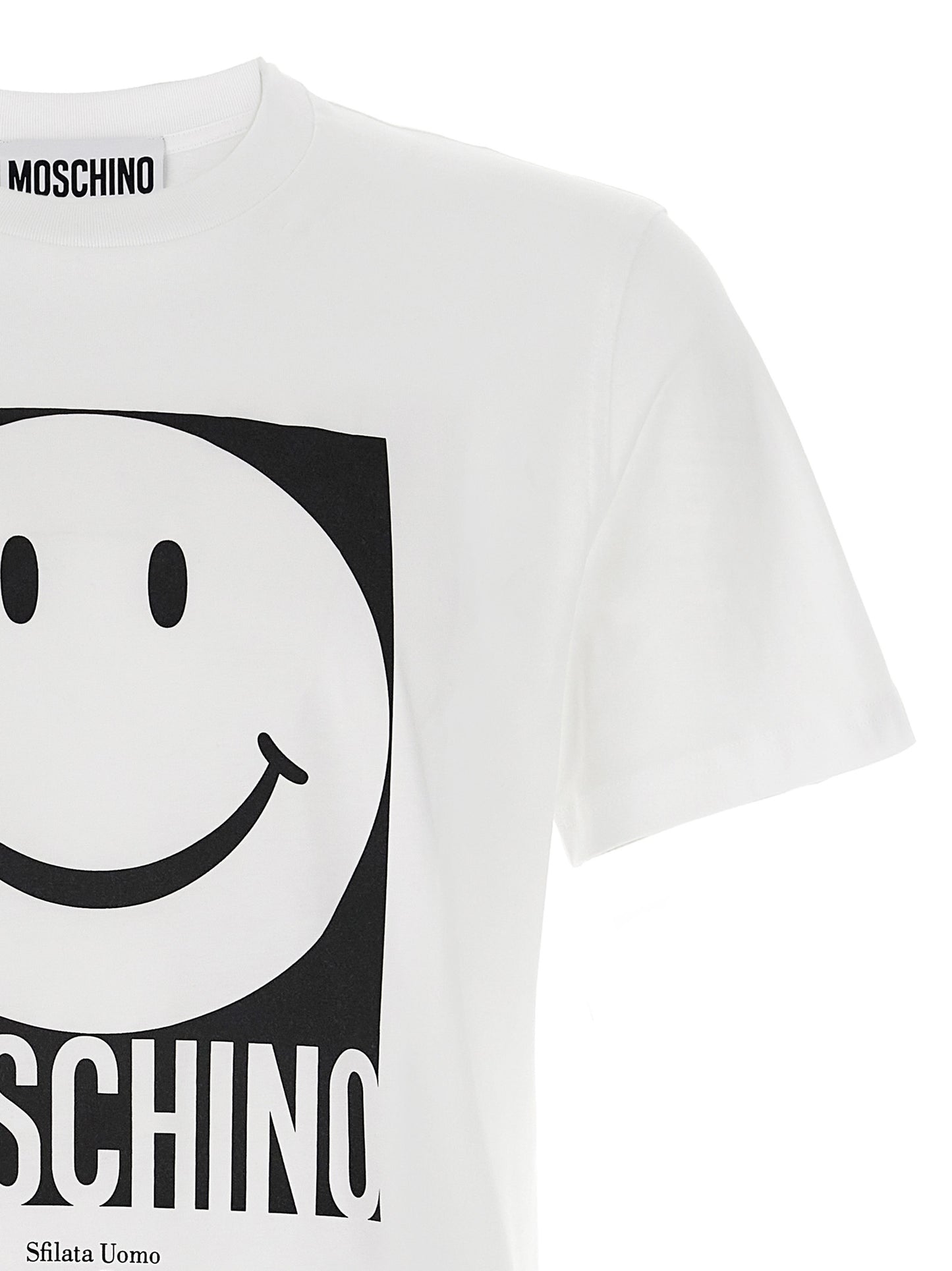 Camiseta Moschino de algodón blanco