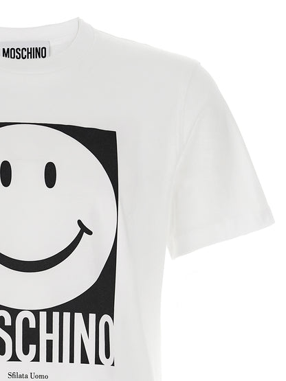 Camiseta Moschino de algodón blanco