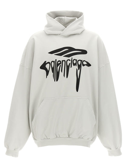 Sudadera Balenciaga de algodón blanco