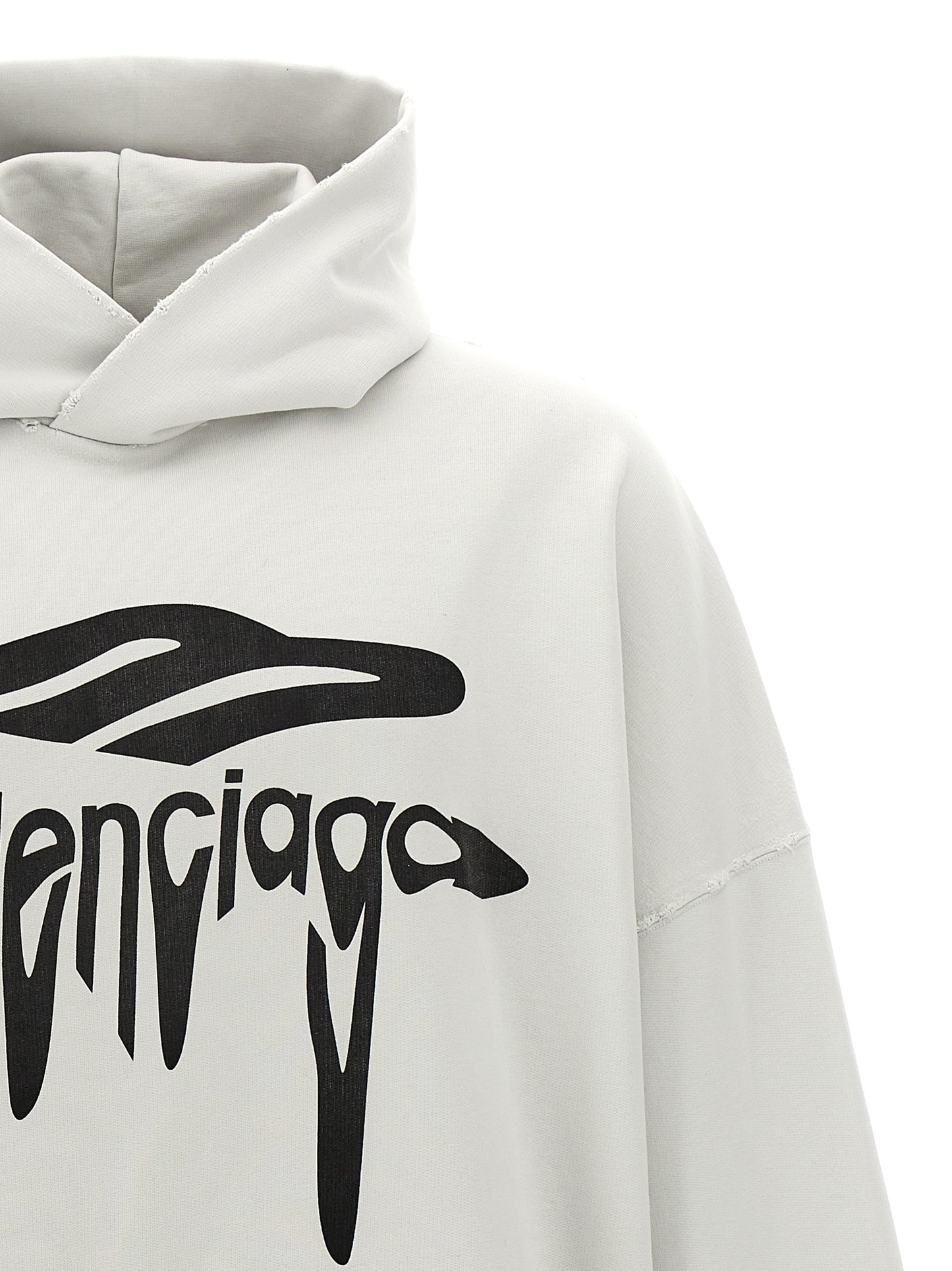 Sudadera Balenciaga de algodón blanco