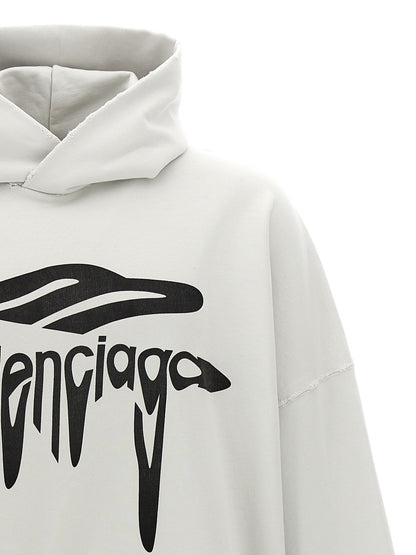 Sudadera Balenciaga de algodón blanco