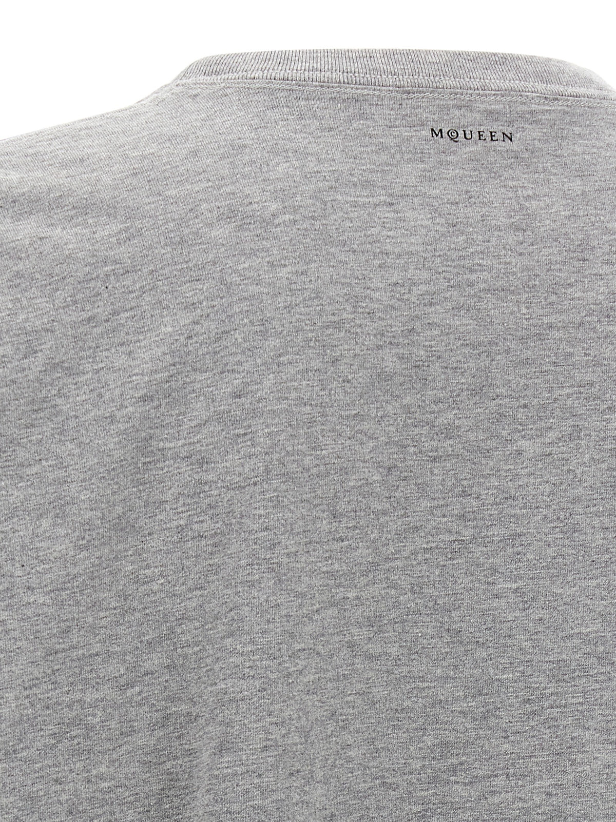 T-shirt en coton gris Alexander McQueen