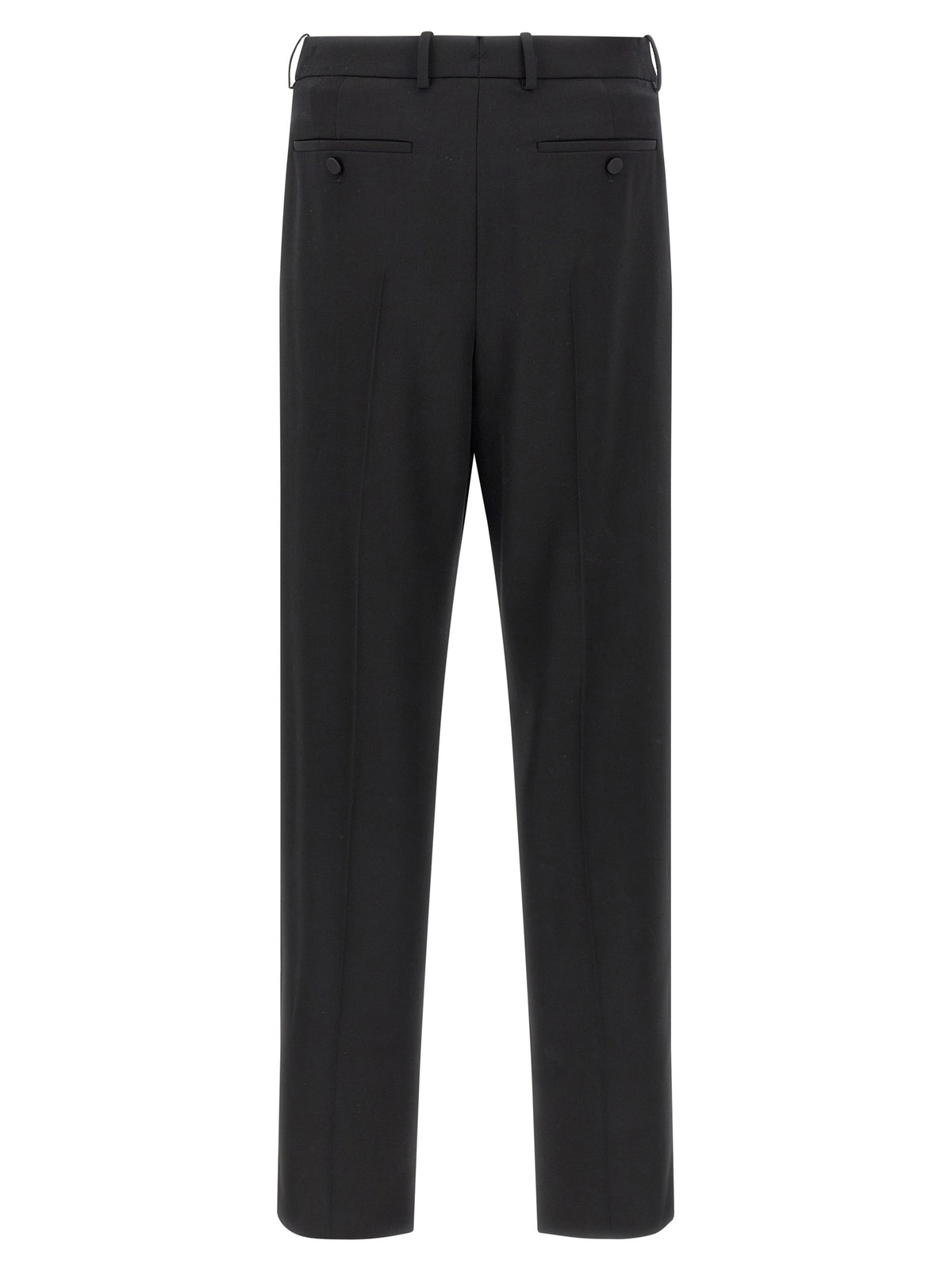 Saint Laurent Formal Black Wool Dress Pants
