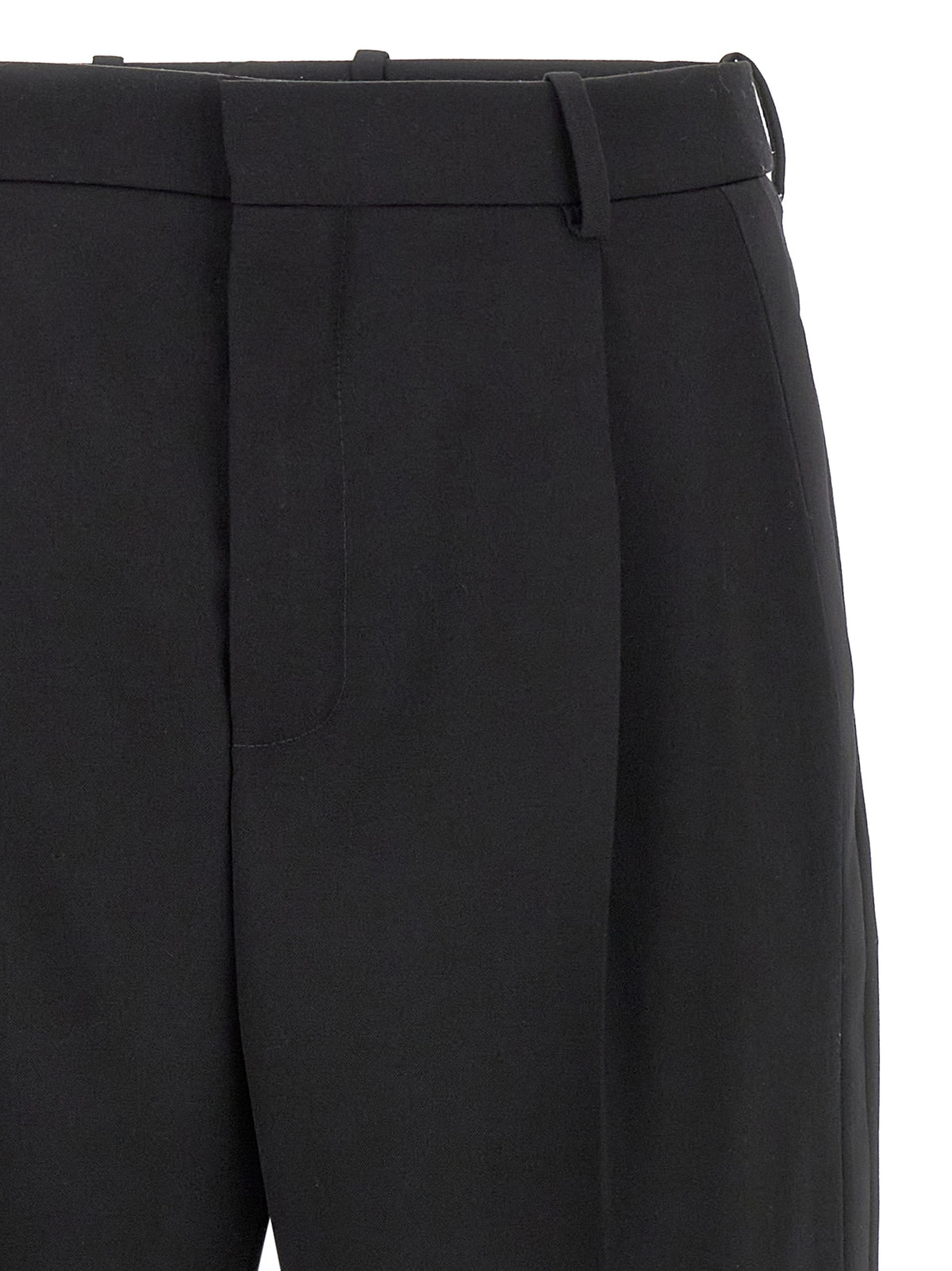 Saint Laurent Formal Black Wool Dress Pants
