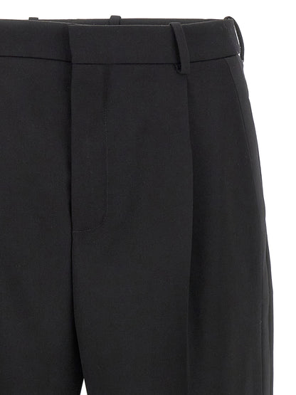 Saint Laurent Formal Black Wool Dress Pants