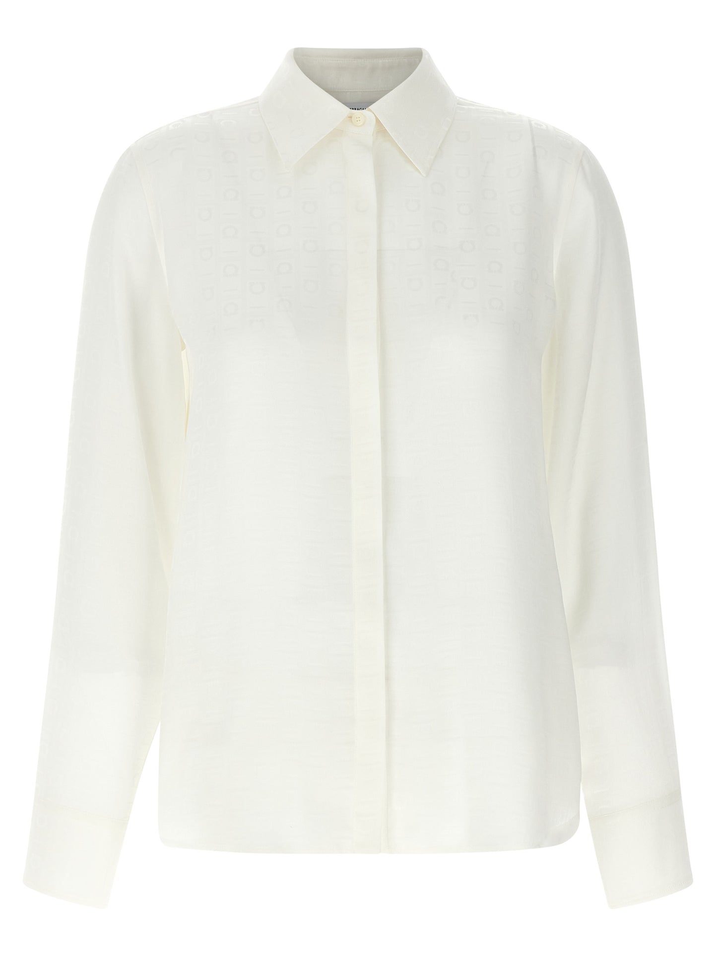Ferragamo Camisa De Seda Blanca - Estilo Profesional