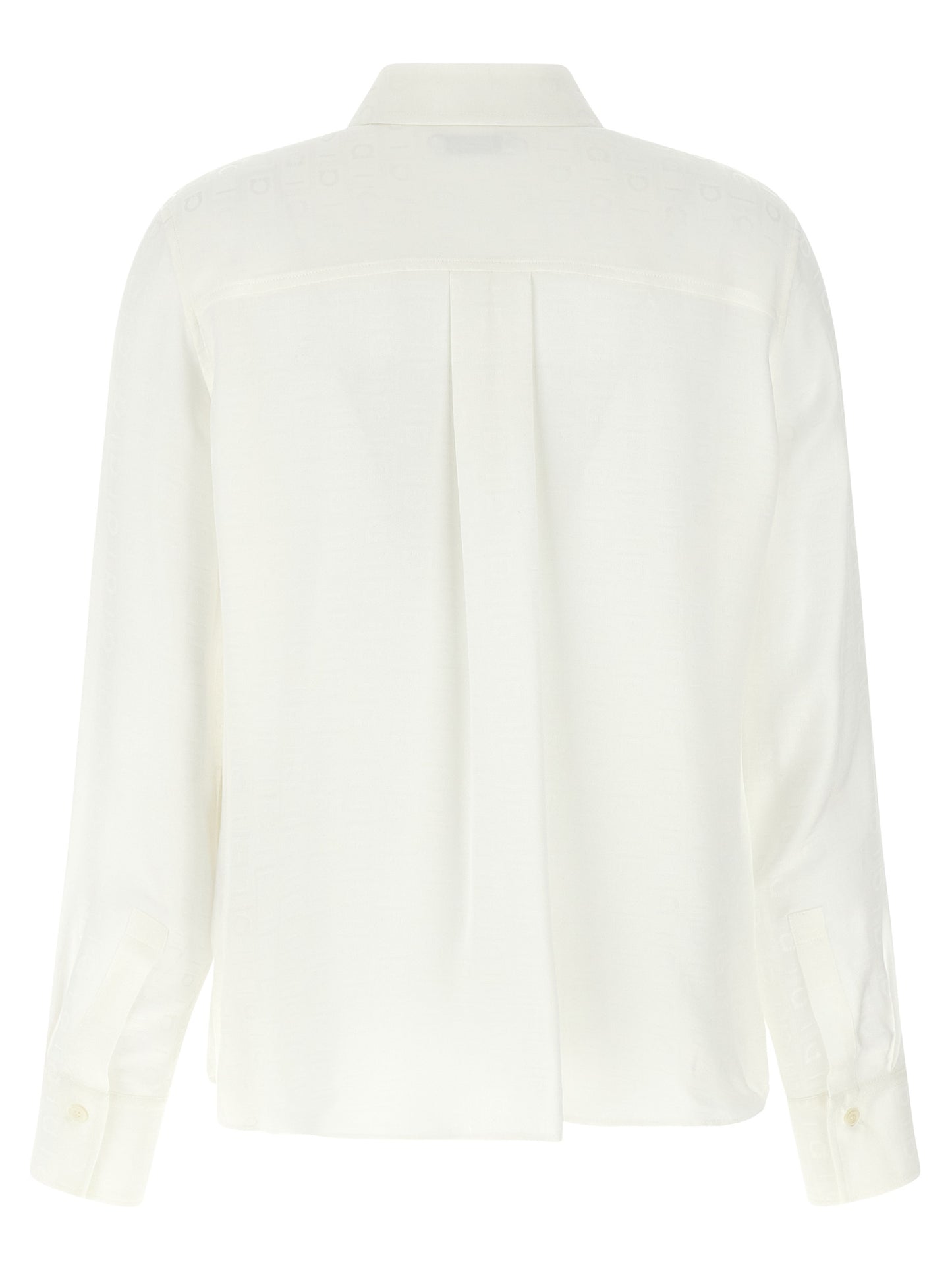 Ferragamo Camisa De Seda Blanca - Estilo Profesional