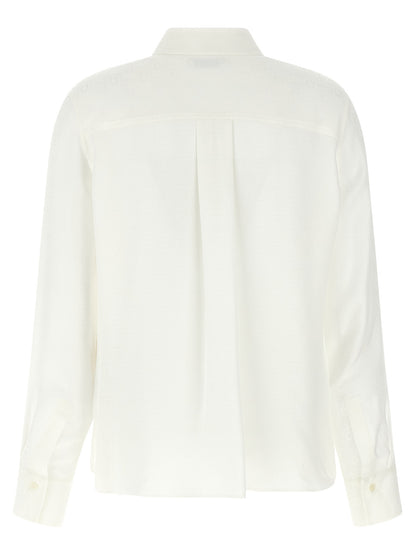 Ferragamo Camisa De Seda Blanca - Estilo Profesional