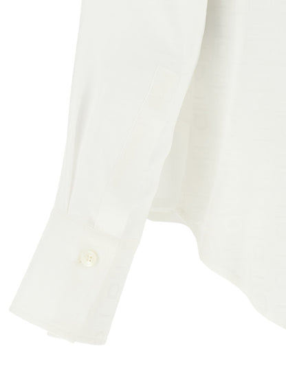 Ferragamo Camisa De Seda Blanca - Estilo Profesional