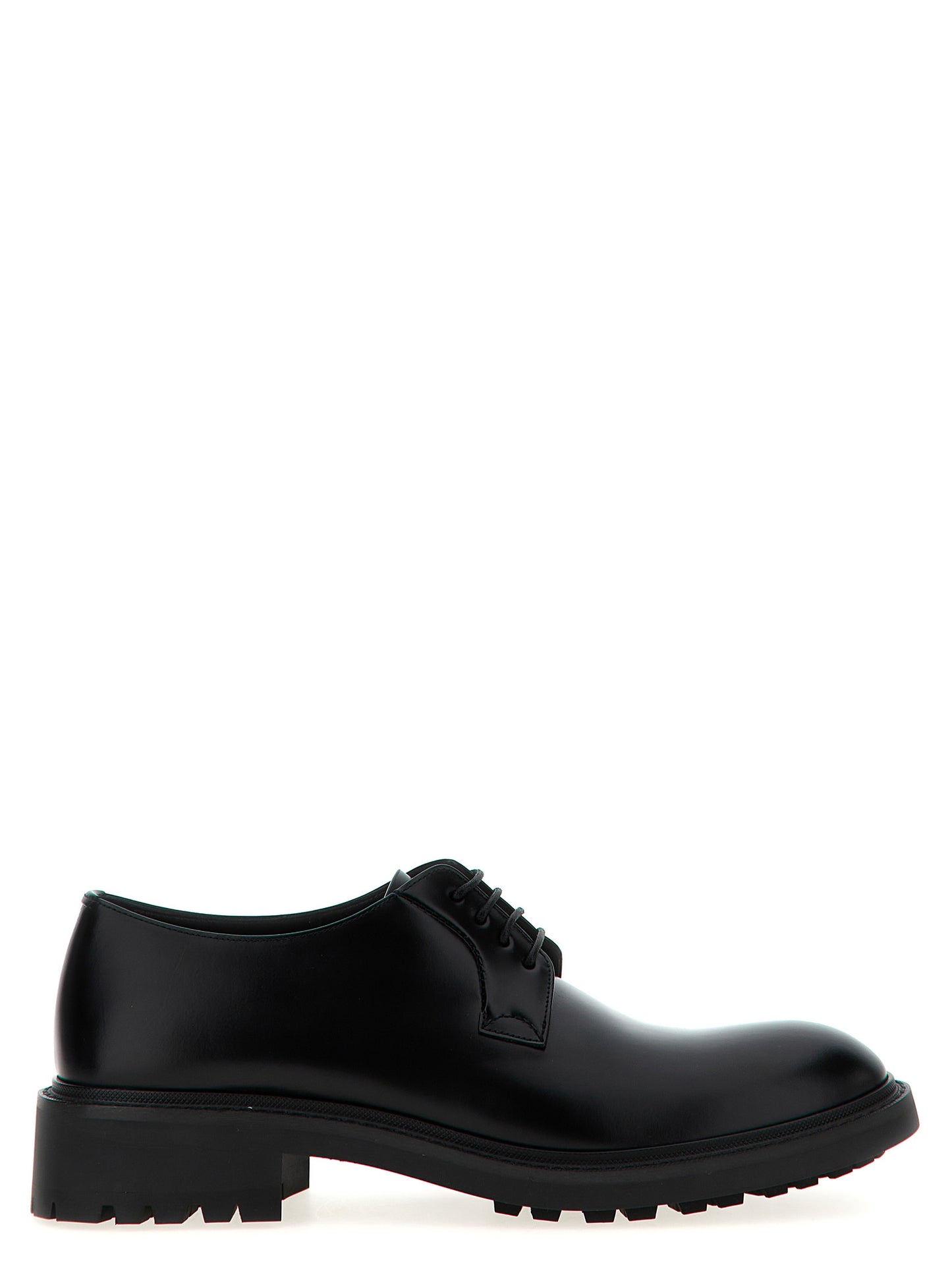 Saint Laurent Antoine Black Lambskin Oxford and Derby Shoes