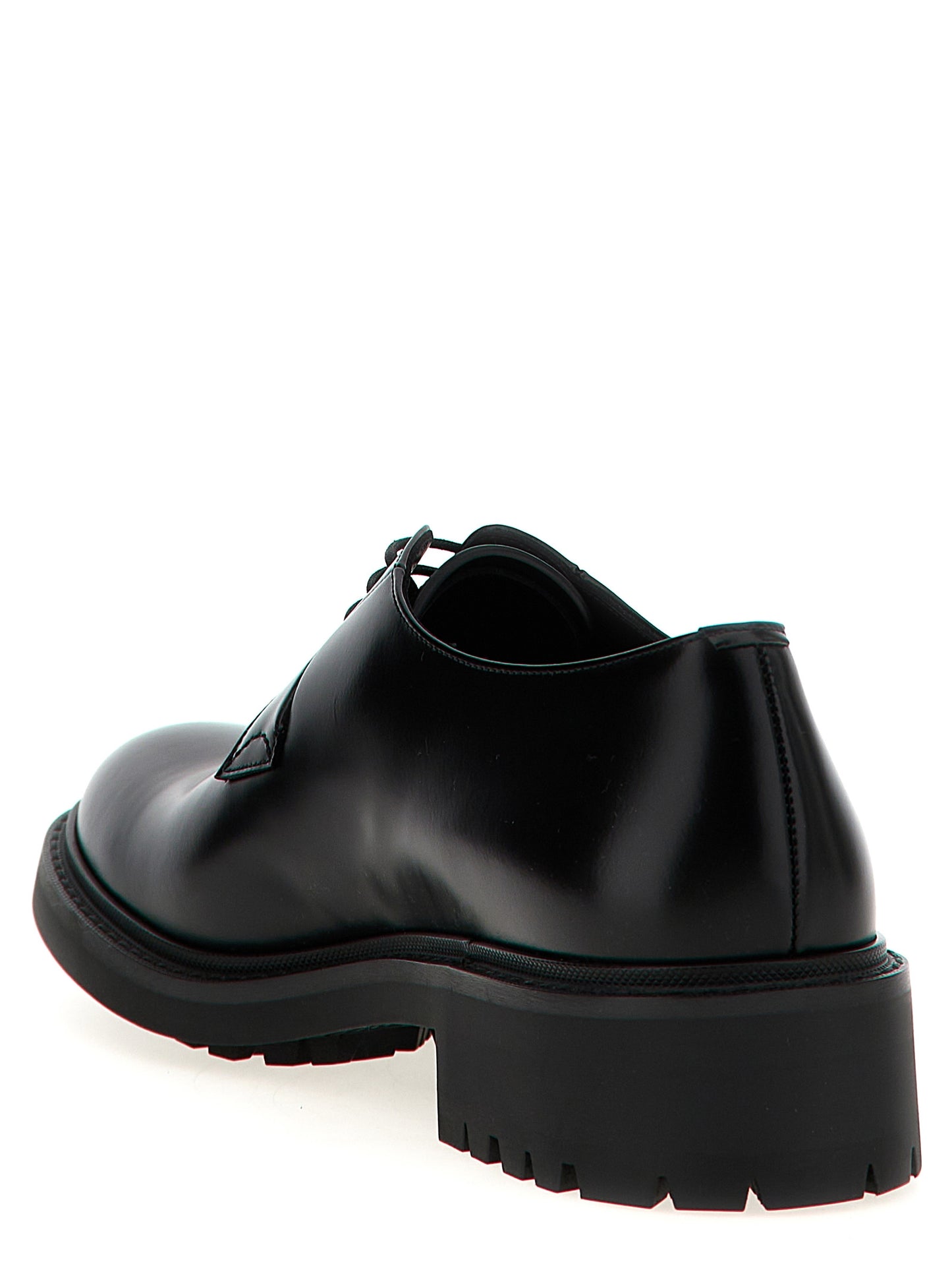 Saint Laurent Antoine Black Lambskin Oxford and Derby Shoes