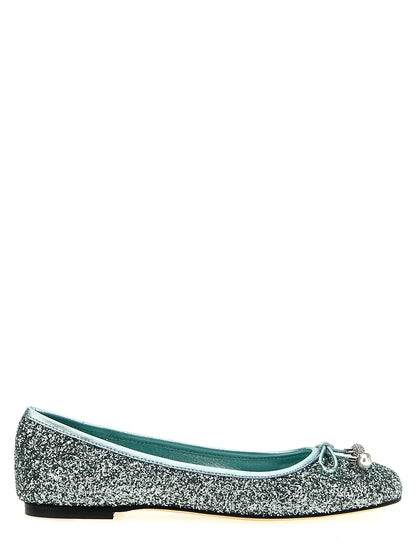 Ballerines bicolores en tissu Elme Jimmy Choo