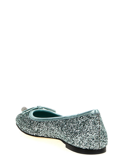 Ballerines bicolores en tissu Elme Jimmy Choo