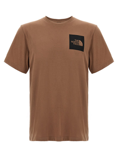 Camiseta de algodón marrón The North Face