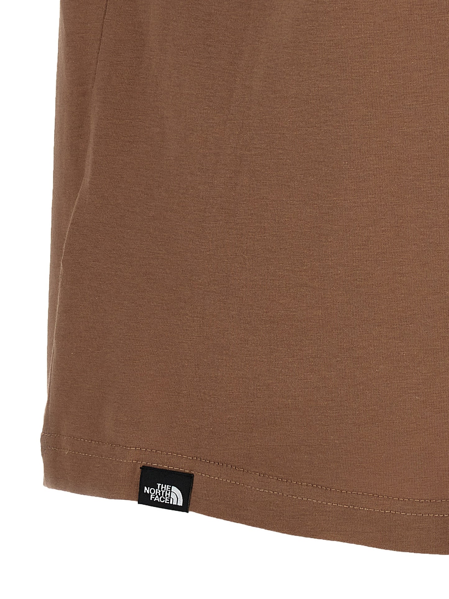 Camiseta de algodón marrón The North Face