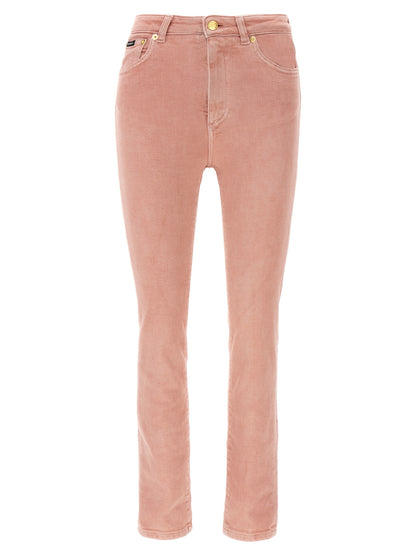 Jean taille haute en coton multicolore Dolce & Gabbana