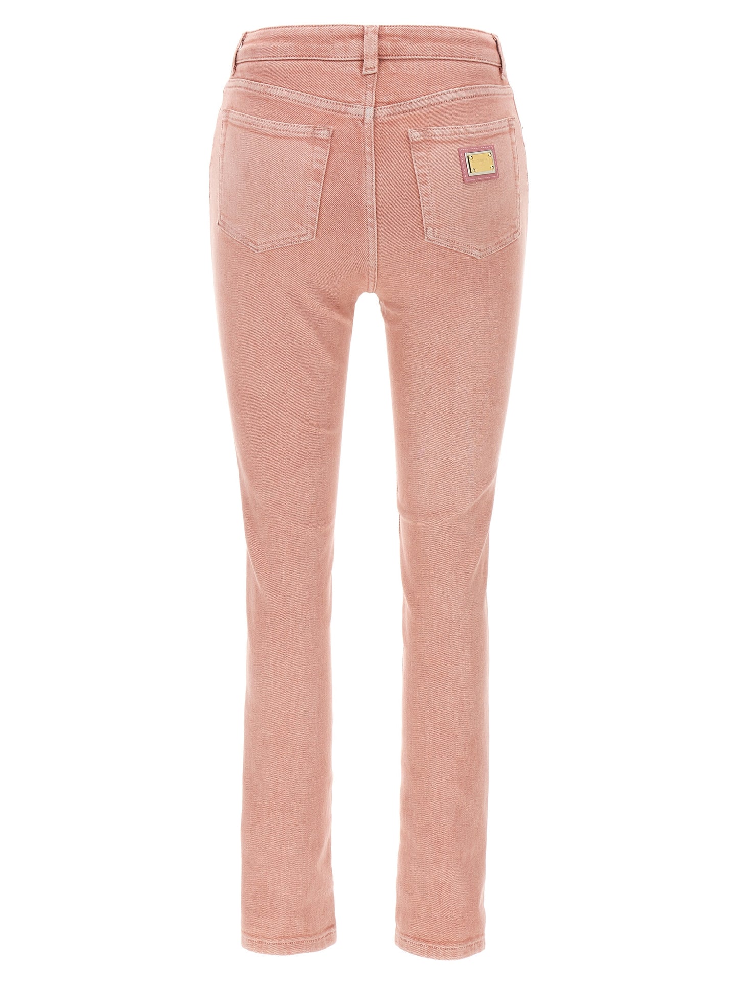 Jean taille haute en coton multicolore Dolce & Gabbana