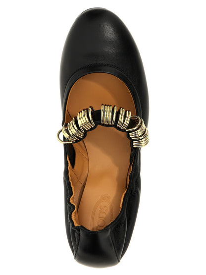 Bailarinas Tod's de piel de cordero negra
