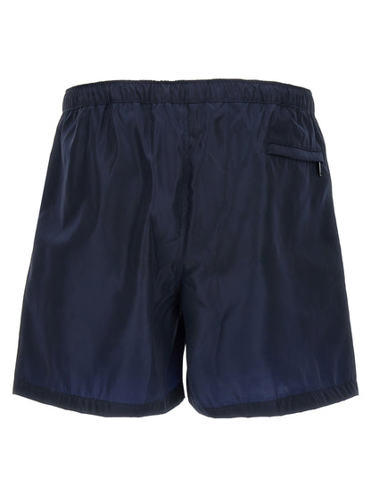 Short de bain Valentino Garavani en polyamide bleu